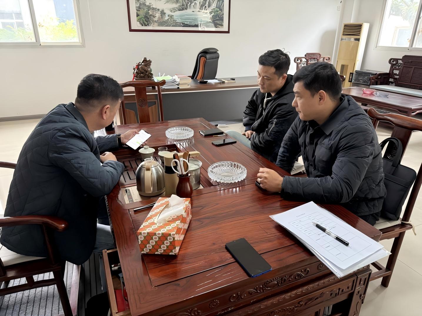 携手破局，赋能出海！ 沙市区外综服实地走访崮晟新材，共启自主出口新征程